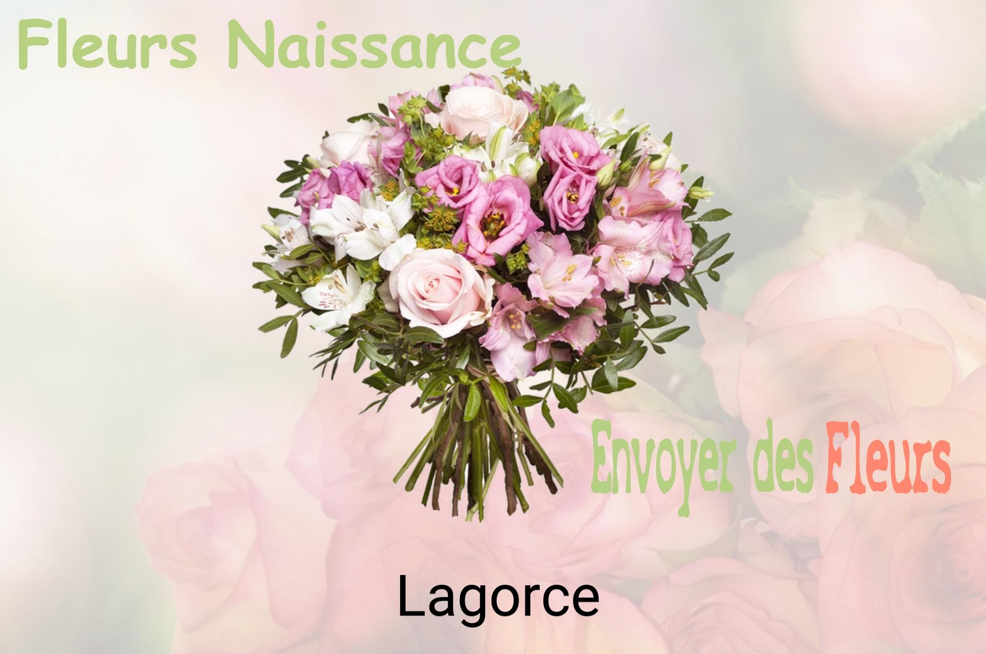 Bouquet de fleurs de naissance livré à Lagorce
